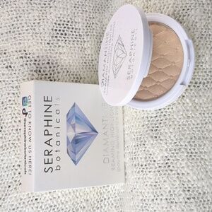 Seraphine Botanicals Diamantine Beaming Mini Highlighter in Oyster, 6.5g/0.23oz